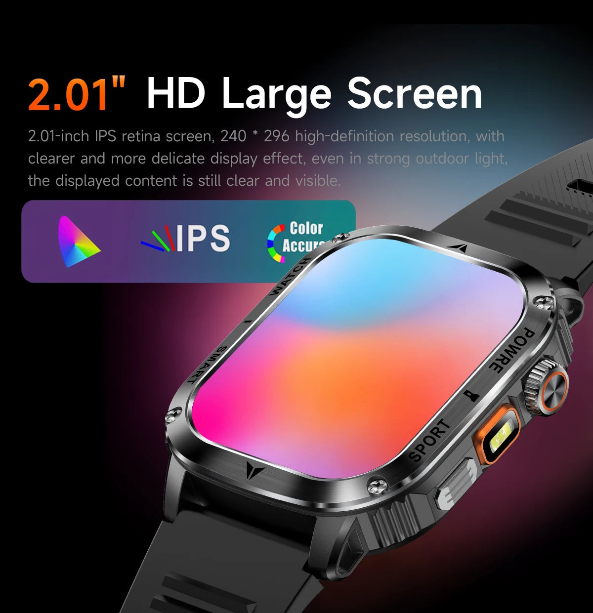 LIGE 2025 Premium Military Smartwatch Men – Outdoor Sports Tracker, Bluetooth Call, Flashlight, IP68 Waterproof, 400 mAh Battery