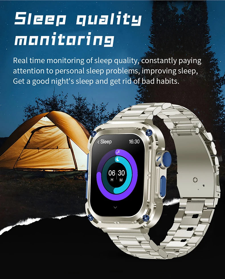 LIGE Outdoor Smartwatch for Men – GPS, Compass, NFC, 2.1" AMOLED, 460 mAh Battery