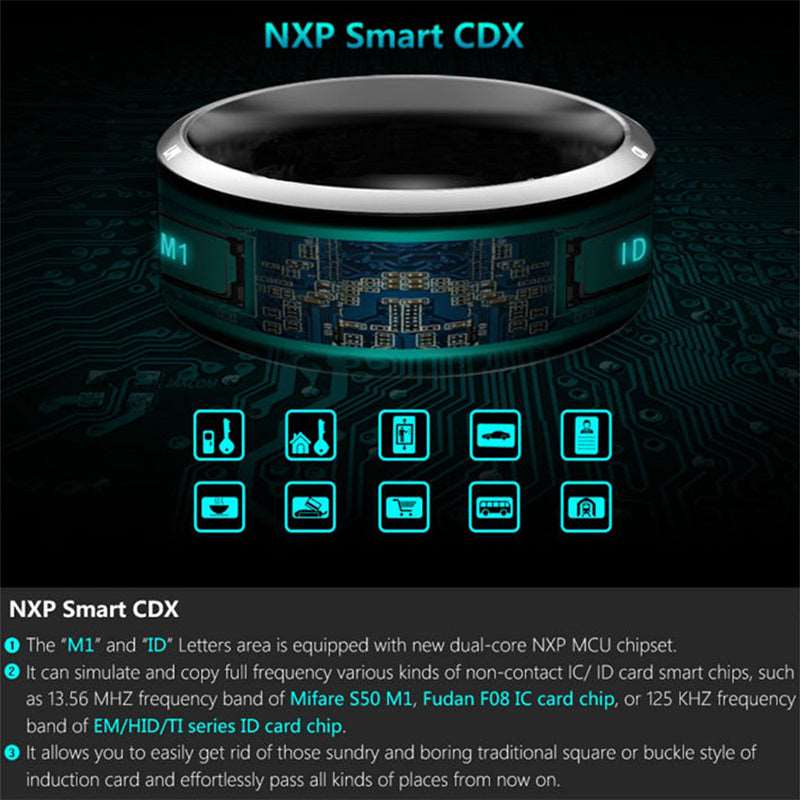 Multifunctional Smart NFC Ring Fashion