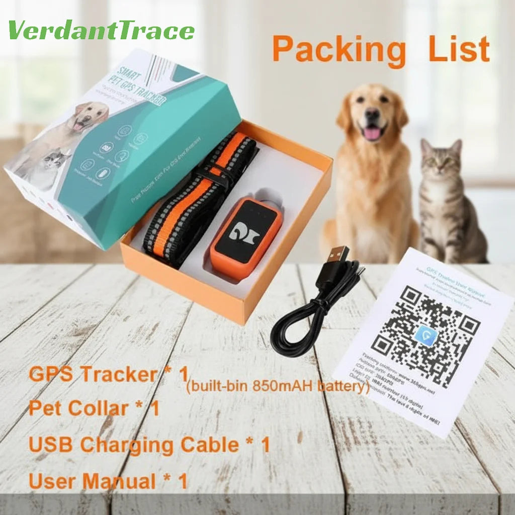 GPS Tracker für Hunde & Katzen – 4G Haustier Tracker Halsband, IP67 wasserdicht, Echtzeit Ortung | TaggyTech