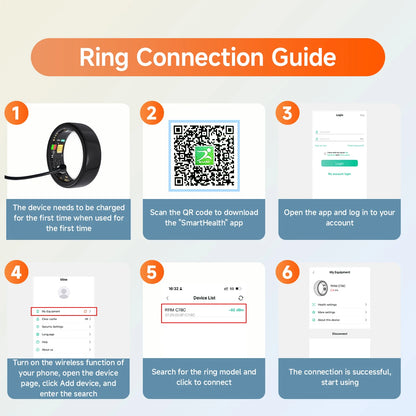 Smart Ring New Men And Women Bluetooth Connection Waterproof Health Sports Sleep Monitoring Multiple Exercise Modes