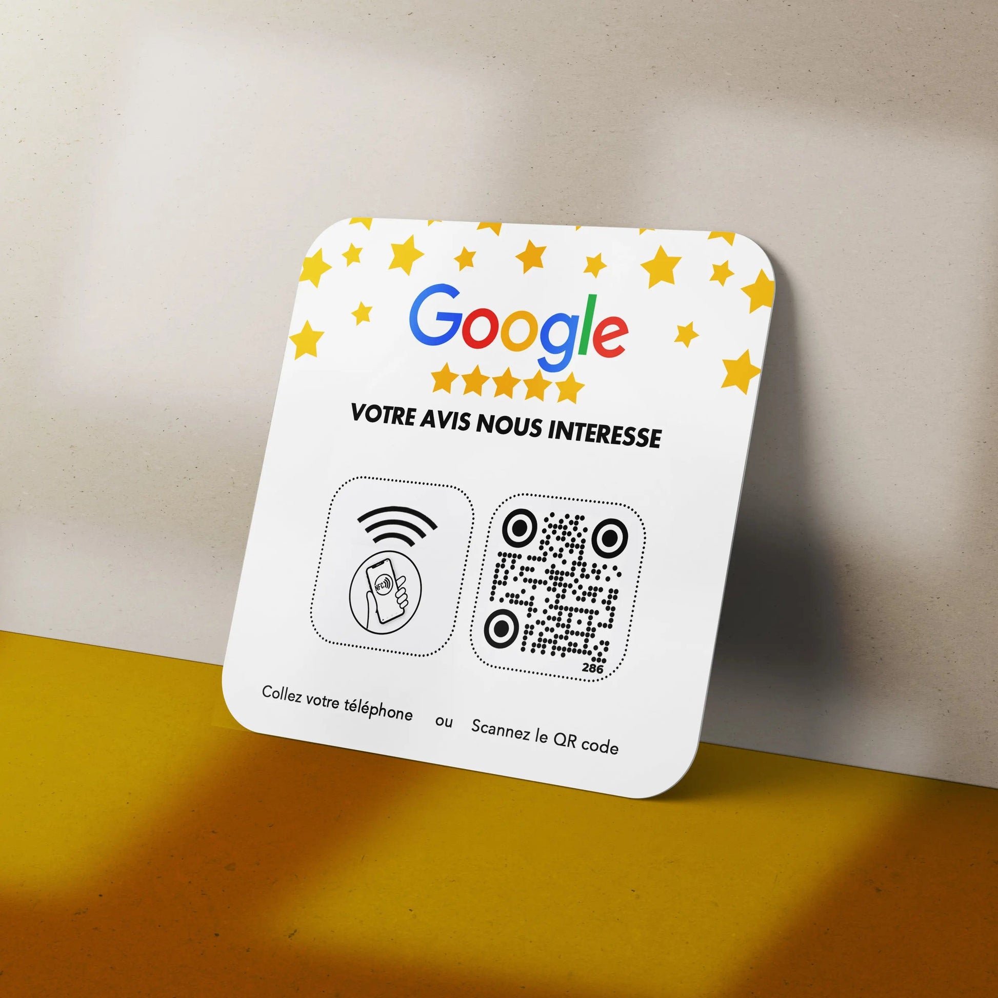 Kombinieren Sie Google-Bewertungen und Social Media Marketing mit NFC Google Bewertungsschild
