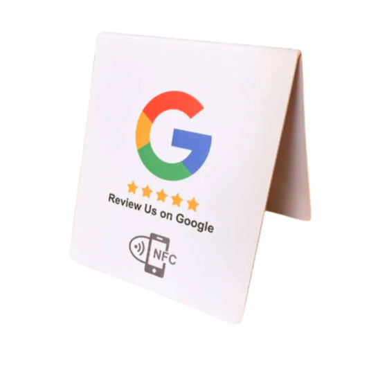 Double-sided NFC-enabled Google Review Table Stand
