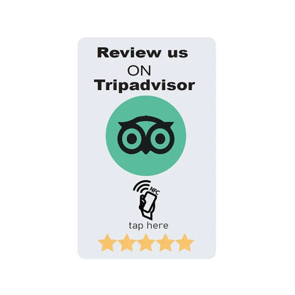 Tripadvisor-Bewertungen in Sekunden via NFC Karte erfassen
