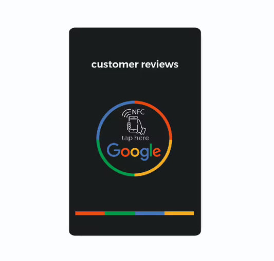 علامات NFC لـ Google ووسائل التواصل الاجتماعي - المراجعات والمتابعين بنقرة واحدة