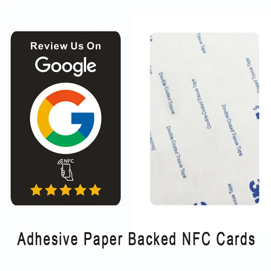 Google Reviews NFC Cards with Self-adhesive Tape Boost Your Reviews
