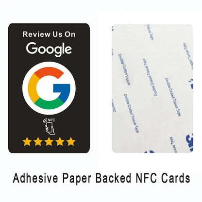 Google Reviews NFC Cards with Self-adhesive Tape Boost Your Reviews