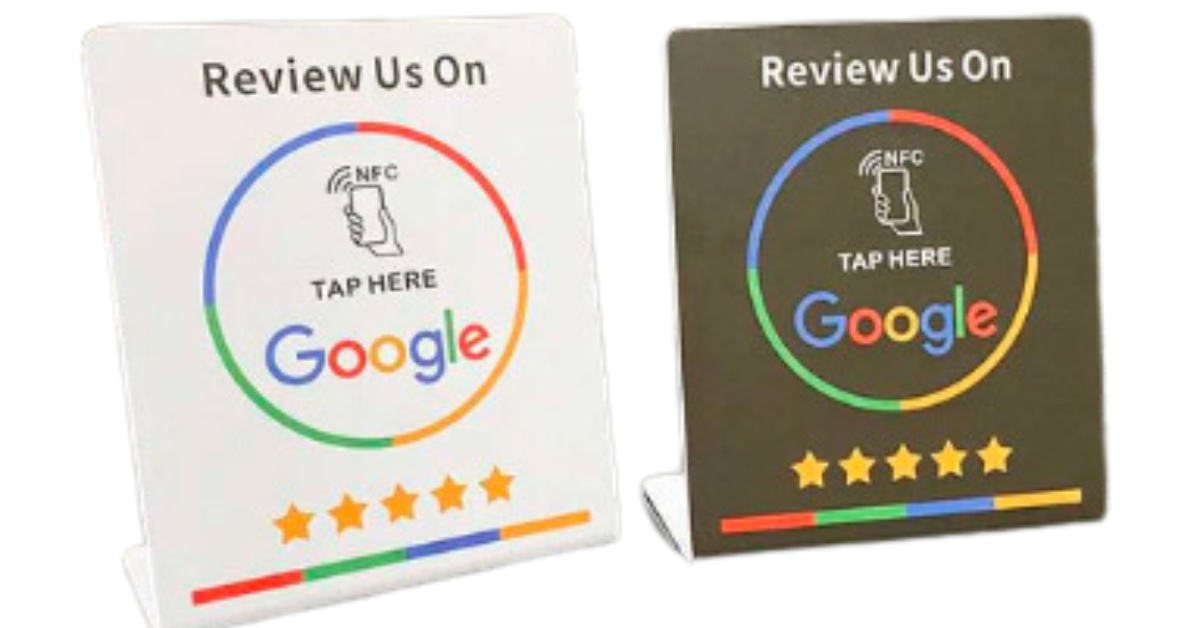 NFC Google Review Stand für einfache Sammlung von Kundenbewertungen
