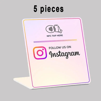 Instagram-Ständer für die Förderung von Kundenbewertungen und Social Media Engagement
