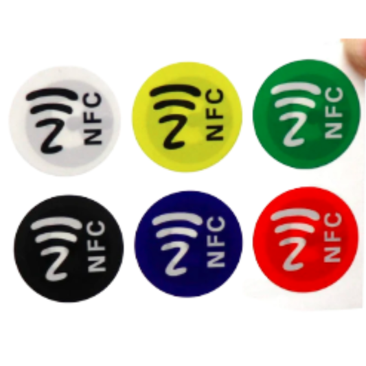 Metallresistenter NFC Sticker (Rund) – NTAG215, langlebig & zuverlässig | Taggytech