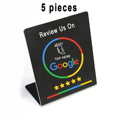Kundenfeedback schnell und professionell mit NFC-Google-Bewertungs-Displayständer anzeigen

