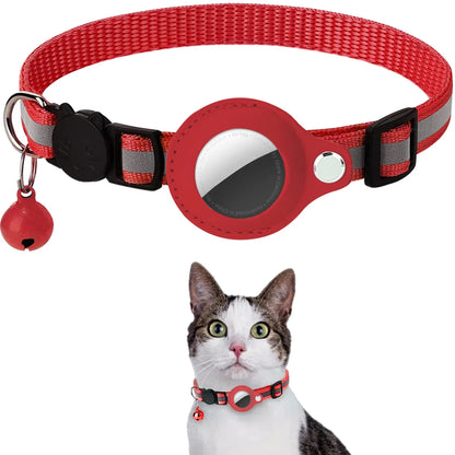 AirTag Cat Collar with Holder – Reflective & Safe | Taggytech