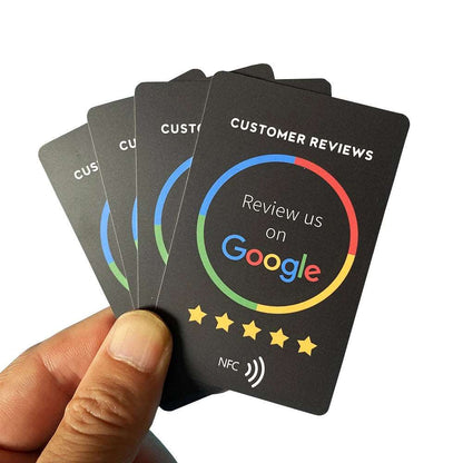 NFC-Karten für Google Bewertungen, Trustpilot und Tripadvisor – Einfaches Kundenfeedback.