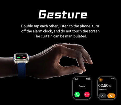 LIGE Outdoor Smartwatch for Men – GPS, Compass, NFC, 2.1" AMOLED, 460 mAh Battery