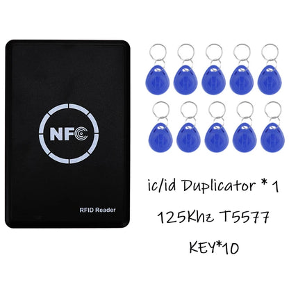 NFC &amp; RFID Dualband Reader/Writer – USB Card Copier for 13.56 MHz &amp; 125 kHz, UID/CUID/FUID Cloner, T5577 Writer, Software included
