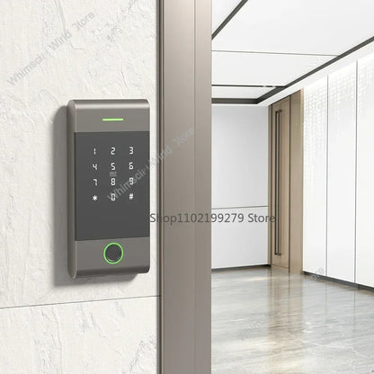 TTLock Fingerprint Access Control – Metal Housing, Rainproof, App & PIN, 13.56 MHz IC Card Reader