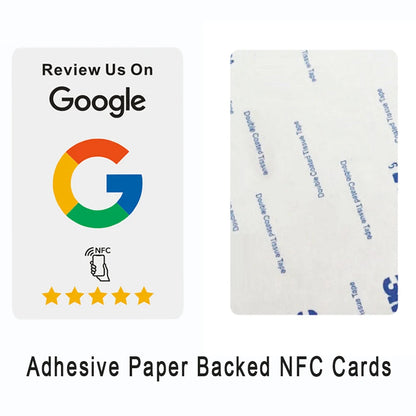 Google Reviews NFC Cards with Self-adhesive Tape Boost Your Reviews