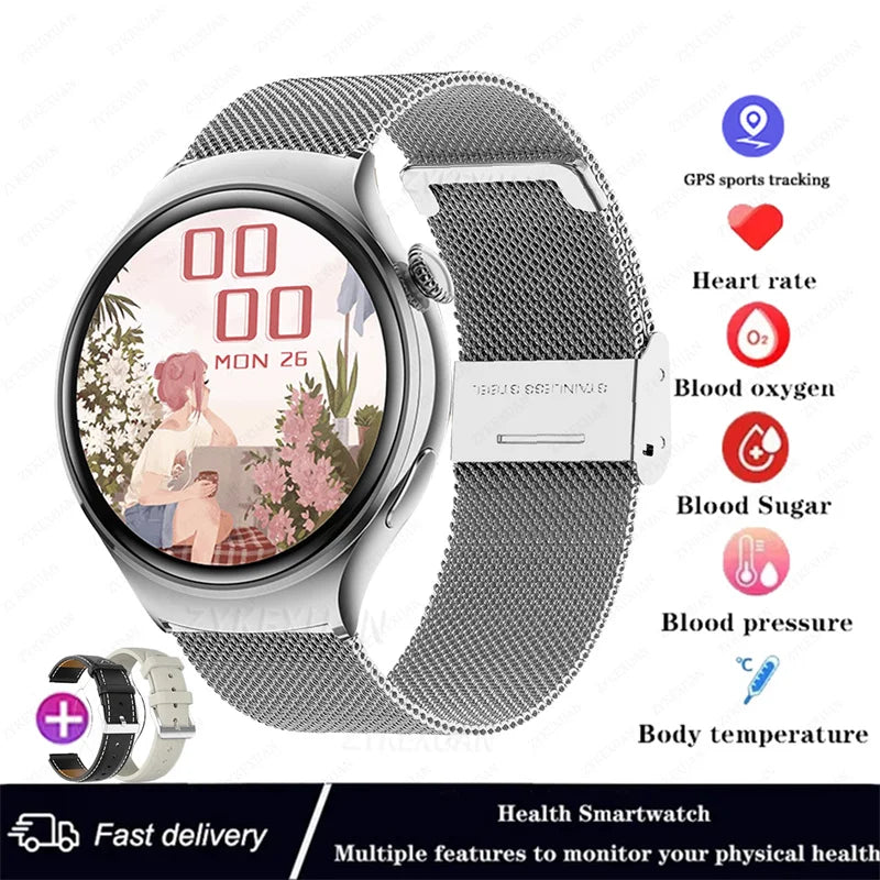 NFC Smartwatch 2025 – 1.27" AMOLED, GPS &amp; Bluetooth Call