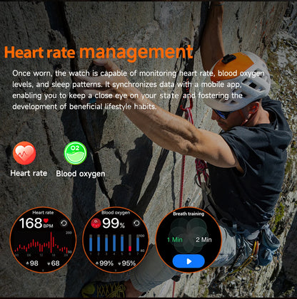 LIGE Smartwatch Men 2025 – 1000 mAh Battery, Outdoor, Bluetooth Call, Sports &amp; Flashlight