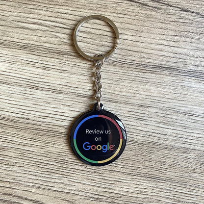 Social Media NFC Tag – Epoxy Keychain with Link Sharing | 13.56 MHz NFC213 | For more followers &amp; reviews