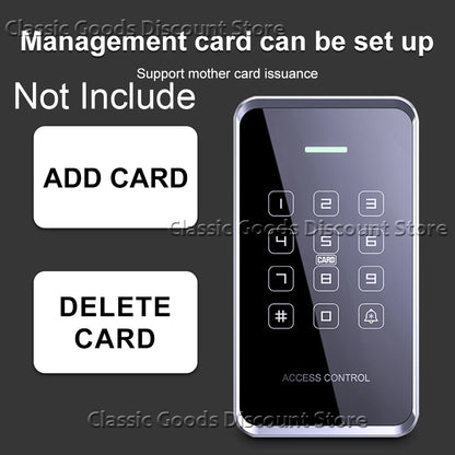 NFC/RFID Access Control Keypad – Waterproof, Touchscreen, 1000 Users, Dual-Frequency Wiegand Reader | Taggytech