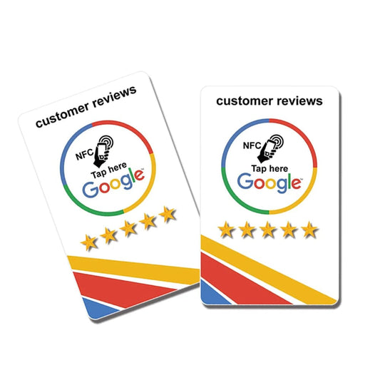 NFC Google-Bewertungskarten für schnelles Kundenfeedback
