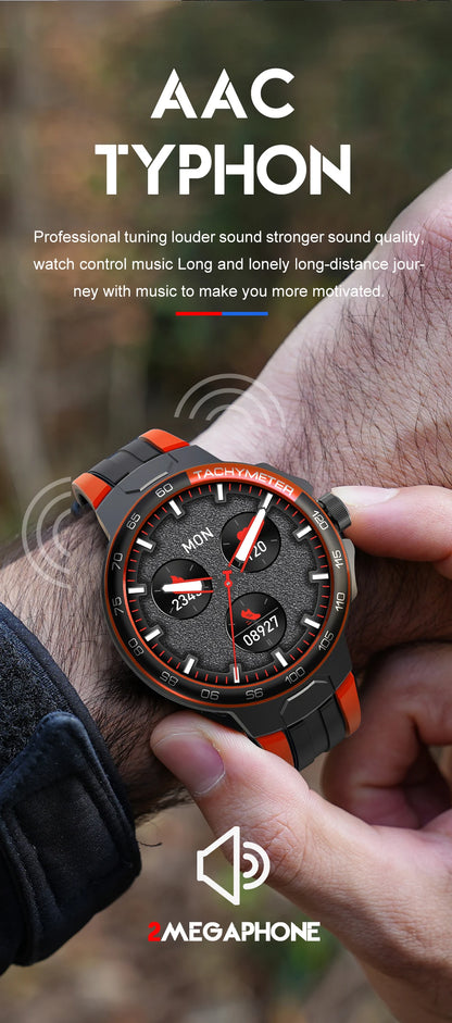 LIGE Smartwatch Männer 2024 – NFC, Fitness & Sport, Bluetooth-Anruf, Musik, Wasserdicht | Taggytech