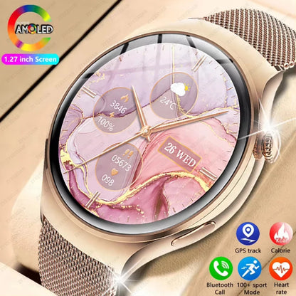 NFC Smartwatch 2025 – 1.27" AMOLED, GPS &amp; Bluetooth Call