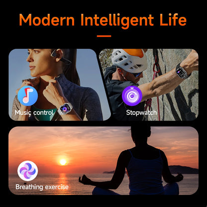 LIGE 2025 Premium Military Smartwatch Men – Outdoor Sports Tracker, Bluetooth Call, Flashlight, IP68 Waterproof, 400 mAh Battery