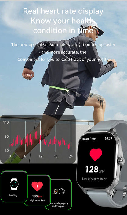 LIGE 2025 Luxus-Smartwatch für Damen – Bluetooth-Anruf, Fitness & Herzfrequenzmesser, 2,01" Ultra-HD Display, 20 Sportmodi | Taggytech