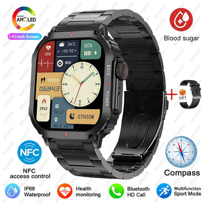 ساعة ذكية متعددة الوظائف NFC GPS مع هاتف بلوتوث ومساعد صوتي
