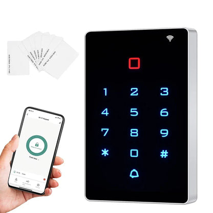 Tuya WiFi Access Control – IP68 Waterproof RFID Keypad, 2000 Users, Touch Panel, App Control | Taggytech