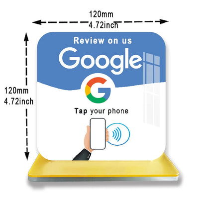 Google Bewertung NFC Stand – Kundenfeedback einfach per Smartphone abgeben