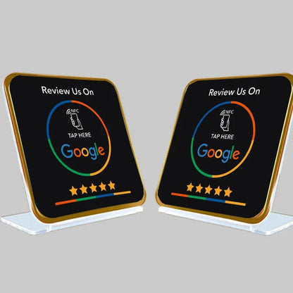 NFC table menu display stand for restaurant and hair salon
