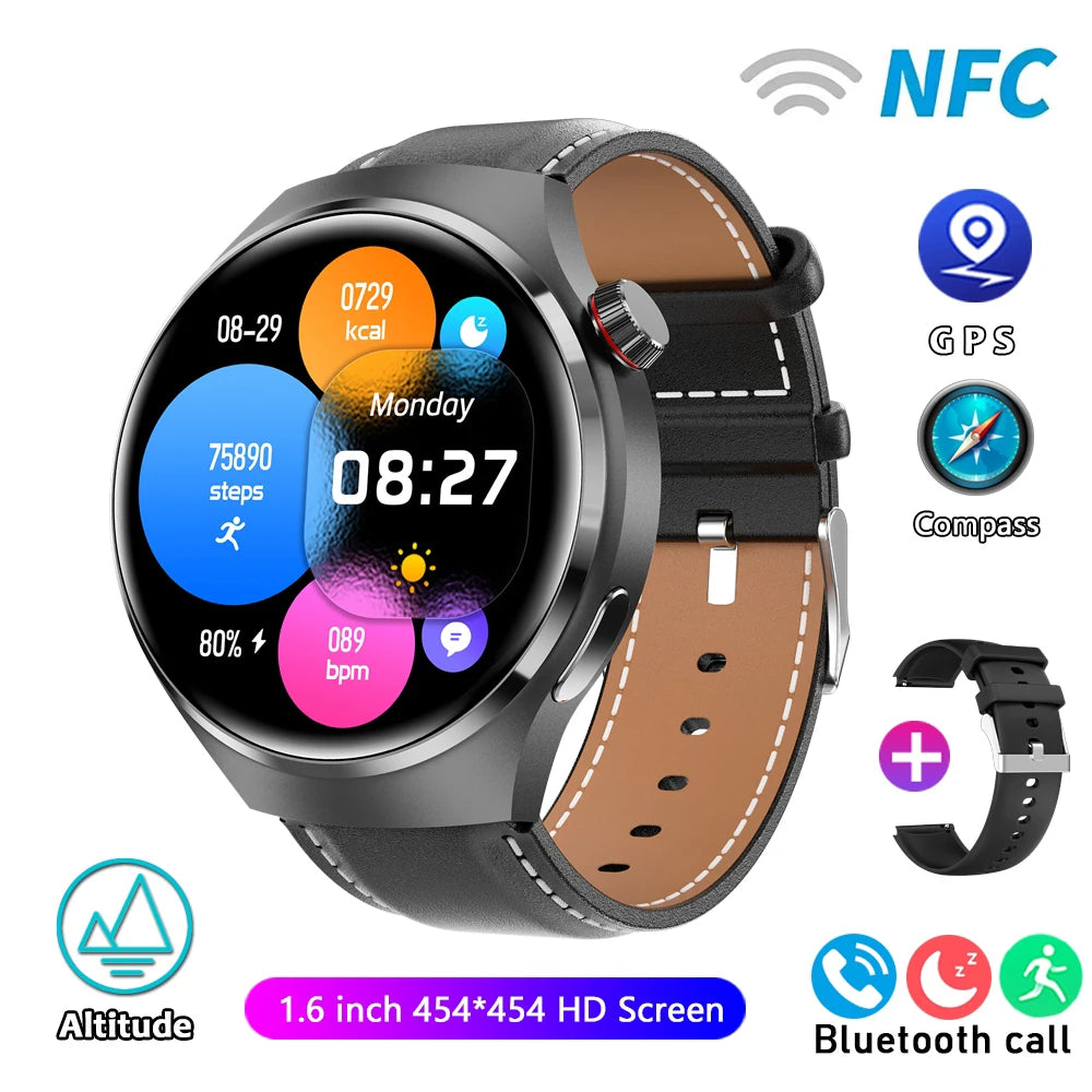 ChiBear Watch Pro 2024 – GPS &amp; NFC Smartwatch with AMOLED Display, Bluetooth Calling, Heart Rate &amp; IP68 | For Android &amp; iOS