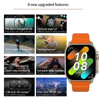 Smartwatch 8 Ultra NFC – 2.2" display, Bluetooth call &amp; GPS