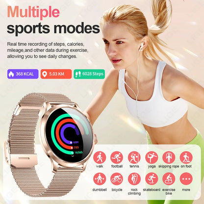 LIGE BWV93 Women's Smartwatch 2025 – Ultra-thin, 1.32" AMOLED HD, Fitness &amp; Health, Bluetooth Call, Luxury Smartwatch