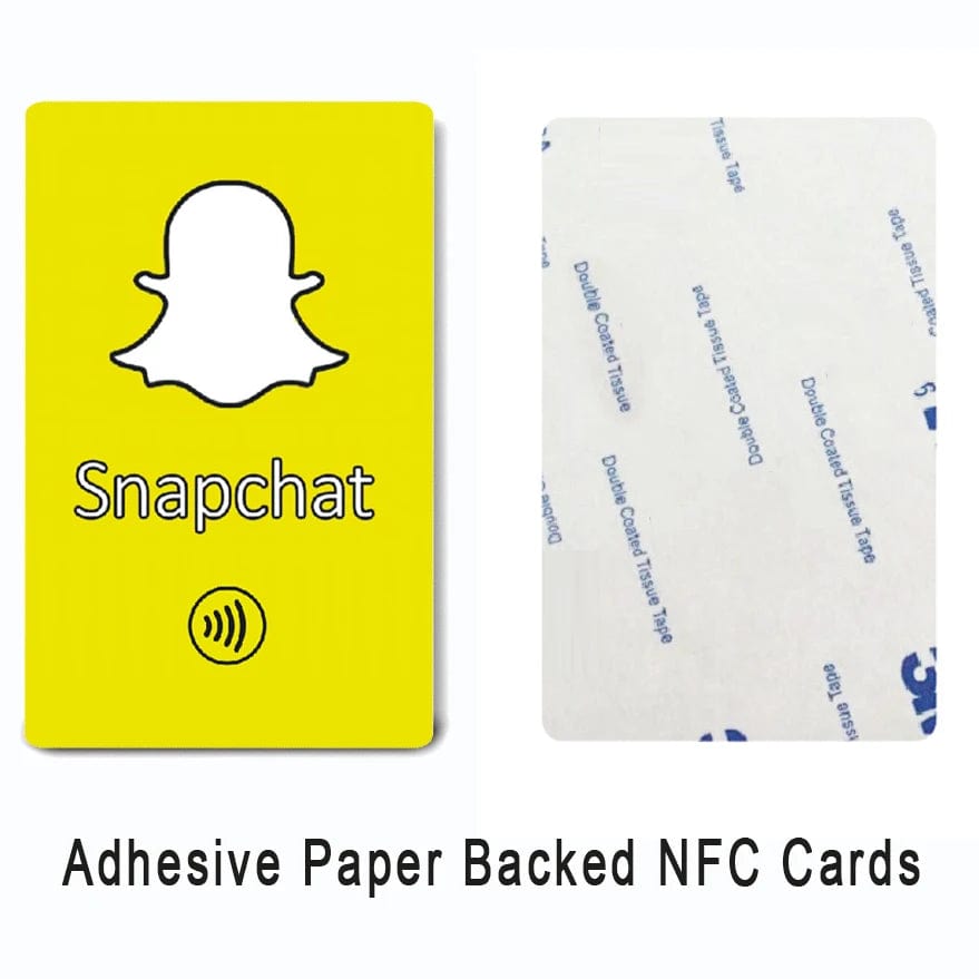 Snapchat-Kontakte mit NFC Karte in Sekundenschnelle verbinden.

