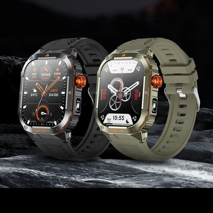 LIGE 2025 Professionelle Sport Smartwatch Herren – Outdoor Wasserdicht, LED-Taschenlampe, Bluetooth Anruf, 2,01" HD Display | Taggytech