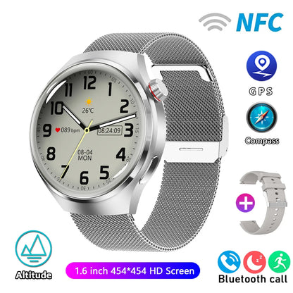 ChiBear Watch Pro 2024 – GPS &amp; NFC Smartwatch with AMOLED Display, Bluetooth Calling, Heart Rate &amp; IP68 | For Android &amp; iOS