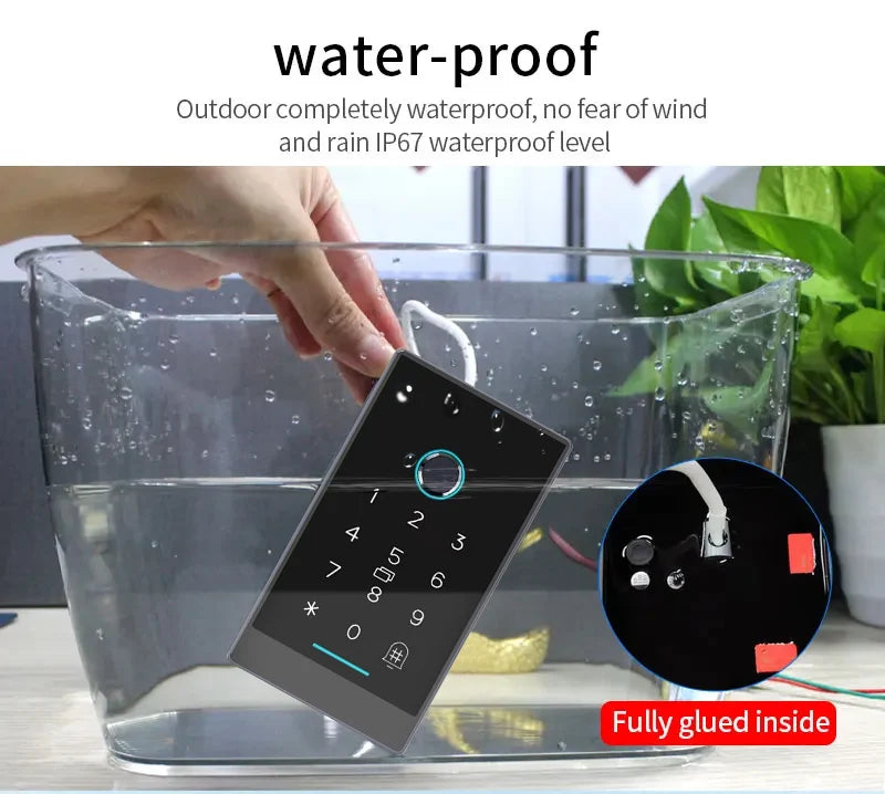 TTLock H3/H3F Fingerprint Door Access Control System – Bluetooth, NFC, RFID, Password & App Control | IP66 Waterproof