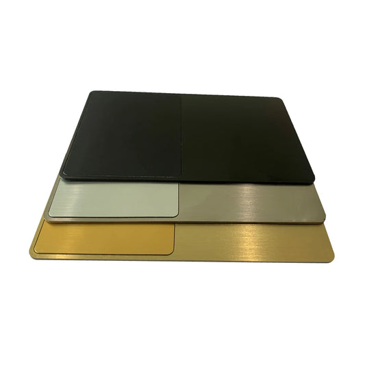 10er-Pack NFC Metall Business Karten – NTAG215 Chip, Edelstahl & PVC | Taggytech