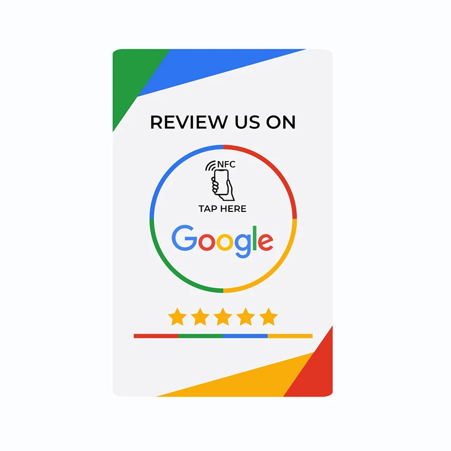 Google Review NFC Karte – NTAG215 Chip mit hoher Speicherkapazität & kontaktloser Bewertungsfunktion
