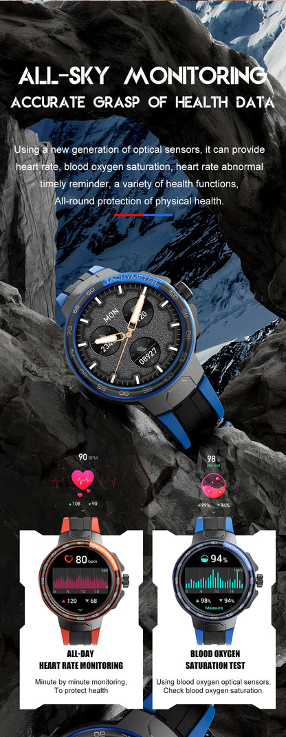 LIGE Smartwatch Männer 2024 – NFC, Fitness & Sport, Bluetooth-Anruf, Musik, Wasserdicht | Taggytech