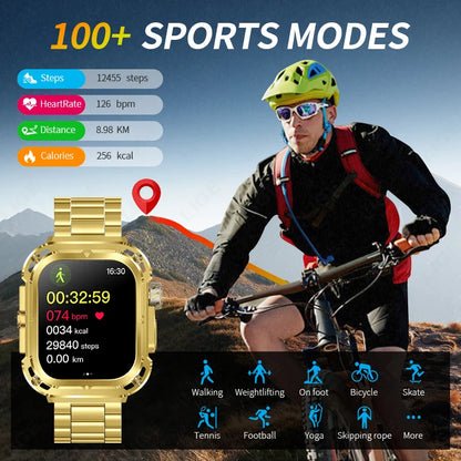 LIGE Outdoor Smartwatch for Men – GPS, Compass, NFC, 2.1" AMOLED, 460 mAh Battery