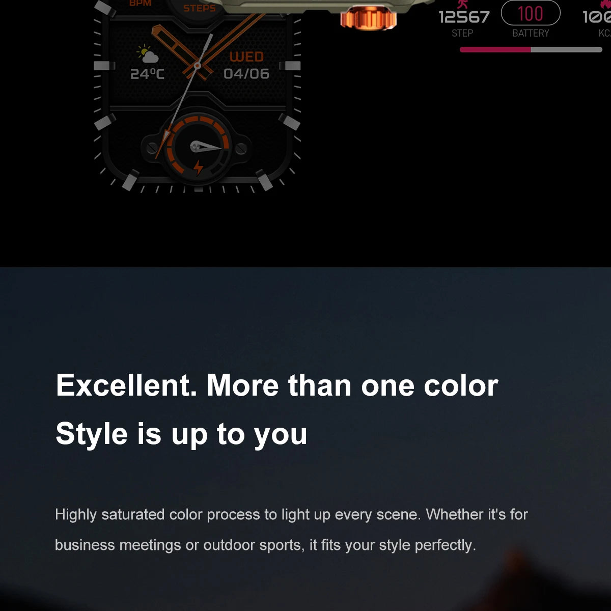 LIGE 2025 Professionelle Sport Smartwatch Herren – Outdoor Wasserdicht, LED-Taschenlampe, Bluetooth Anruf, 2,01" HD Display | Taggytech