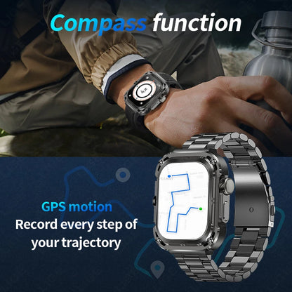 LIGE 2024 GPS Tracker Outdoor Smartwatch Men – 2.1" Ultra-HD AMOLED, 460 mAh, NFC &amp; Compass, Sport &amp; Fitness