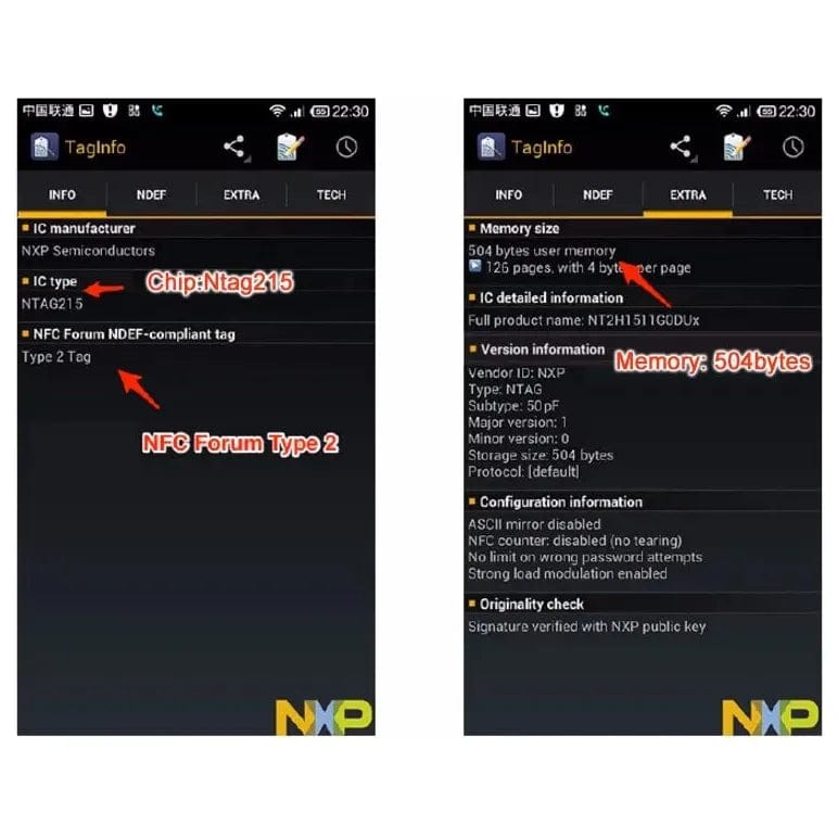 Programmierbarer NFC-Tag für Google-Bewertungen
