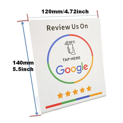 Erhöhen Sie Ihre Online-Reputation mit dem NFC-Display für Google-Bewertungen
