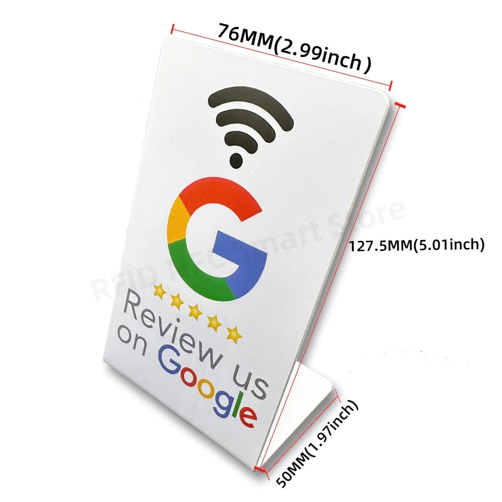 NFC-Stand für Google-Bewertungen in wenigen Sekunden
